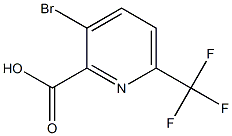 3-Bromo-6-(trifluoromethyl)-2-pyridinecarboxylic acid Structure