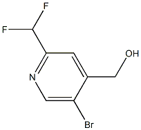 (5-bromo-2-(difluoromethyl)pyridin-4-yl)methanol Structure