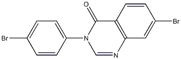 7-bromo-3-(4-bromophenyl)quinazolin-4(3H)-one Structure