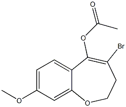 4-bromo-8-methoxy-2,3-dihydrobenzo[b]oxepin-5-yl acetate Structure