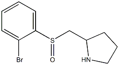 2-(2-Bromo-benzenesulfinylmethyl)-pyrrolidine Structure