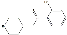 4-(2-Bromo-benzenesulfinylmethyl)-piperidine 구조식 이미지