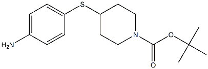 4-(4-Amino-phenylsulfanyl)-piperidine-1-carboxylic acid tert-butyl ester Structure