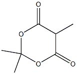 2,2,5-trimethyl-1,3-dioxane-4,6-dione 구조식 이미지