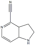 2,3,3a,7a-tetrahydro-1H-pyrrolo[3,2-c]pyridine-4-carbonitrile 구조식 이미지