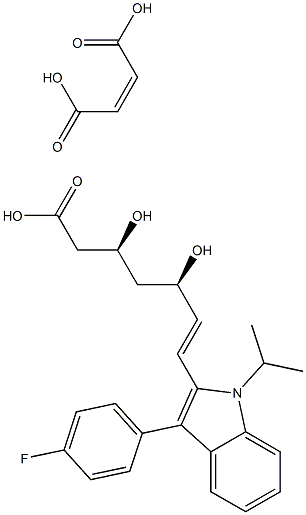 Fluvastatin maleate Structure