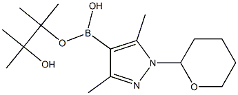 3,5-DiMethyl-1-(2-tetrahydropyranyl)-1H-pyrazole-4-boronic acid pinacol ester, 95% 구조식 이미지