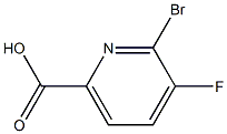 2-BroMo-3-fluoropyridine-6-carboxylic acid Structure