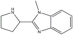 1-Methyl-2-(2-pyrrolidinyl)-1H-benziMidazole Structure