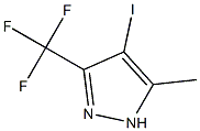 4-Iodo-5-methyl-3-(trifluoromethyl)-1H-pyrazole 구조식 이미지