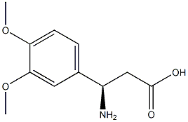 (R)-3-amino-3-(3,4-dimethoxyphenyl)propionic acid Structure