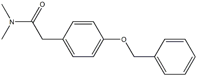 2-[4-(benzyloxy)phenyl]-N,N-dimethylacetamide Structure