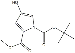 Methyl N-BOC-4-hydroxy-2-pyrrolecarboxylate 구조식 이미지