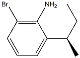 R-2-sec-butyl-6-bromoaniline Structure