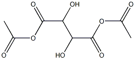 Diacetyl tartaric acid 구조식 이미지