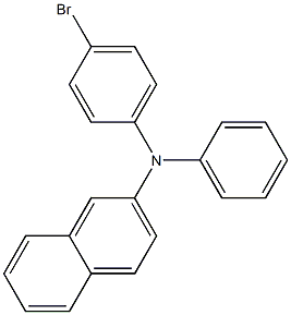 N-4-bromophenyl-N-naphthalen-2-ylaniline Structure