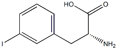 3-iodo-D-phenylalanine Structure