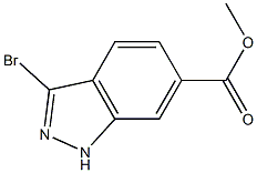 Methyl 3-bromo-1H-indazole-6-carboxylate 구조식 이미지