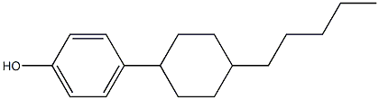 4-(4-n-pentylcyclohexyl)phenol Structure