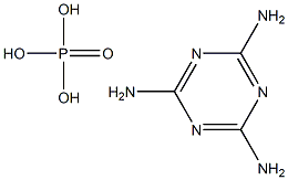 1,3,5-triazine-2,4,6-triamine phosphate 구조식 이미지