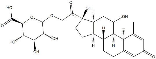 Methylprednisolone Glucuronide 구조식 이미지