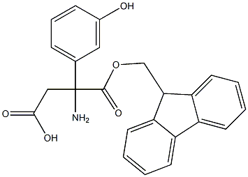 Fmoc-(RS)-3-Amino-3-(3-hydroxyphenyl)-propionic acid Structure