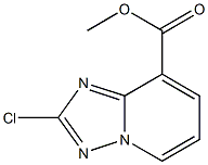 2-Chloro-[1,2,4]triazolo[1,5-a]pyridine-8-carboxylic acid methyl ester 구조식 이미지