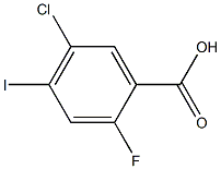 5-Chloro-2-fluoro-4-iodo-benzoic acid Structure