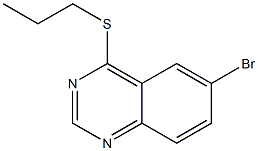 6-bromo-4-(propylthio)quinazoline Structure