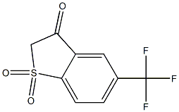 5-(Trifluoromethyl)benzo[b]thiophen-3(2H)-one 1,1-Dioxide 구조식 이미지