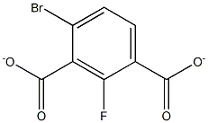 2-fluoro-4-bromoisophthalate Structure