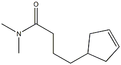 4-(cyclopent-3-en-1-yl)-N,N-dimethylbutanamide 구조식 이미지
