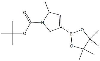 tert-butyl 2-methyl-4-(4,4,5,5-tetramethyl-1,3,2-dioxaborolan-2-yl)-2,5-dihydropyrrole-1-carboxylate Structure