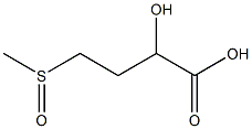 2-Hydroxy-4-(methylsulfinyl)butanoic acid 구조식 이미지