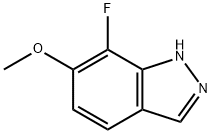 7-Fluoro-6-methoxy-1H-indazole 구조식 이미지