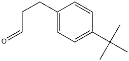 3-(4-TERT-BUTYLPHENYL)-PROPIONALDEHYDE 구조식 이미지