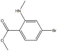 4-Bromo-2-methylamino-benzoic acid methyl ester 구조식 이미지