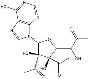 2',3',5'-triacetylinosine 구조식 이미지