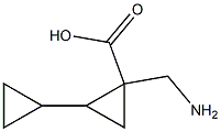 2-AMINOMETHYL-BICYCLOPROPYL-2-CARBOXYLIC ACID 구조식 이미지