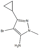 4-BROMO-5-CYCLOPROPYL-2-METHYL-2H-PYRAZOL-3-YLAMINE Structure