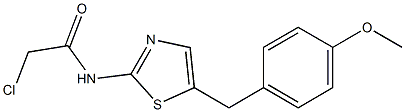 2-CHLORO-N-[5-(4-METHOXYBENZYL)-1,3-THIAZOL-2-YL]ACETAMIDE 구조식 이미지