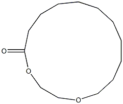 1,4DIOXA-CYCLOPENTADECAN-5-ONE 구조식 이미지