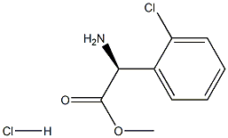 methyl (2S)-2-amino-2-(2-chlorophenyl)acetate,hydrochloride 구조식 이미지