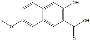 3-Carboxy-6-methoxy-2-naphthol 구조식 이미지