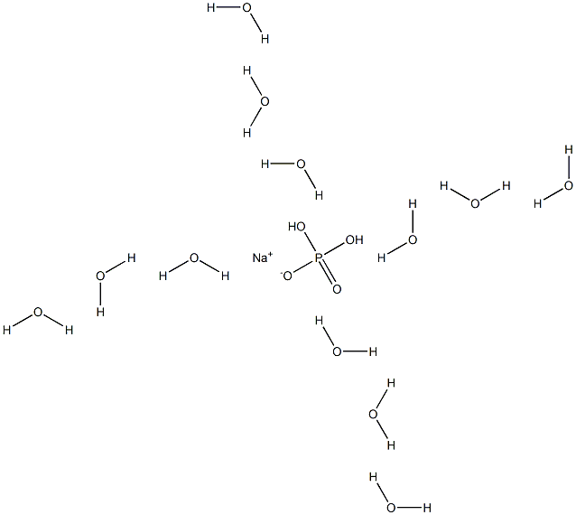 MONOSODIUMPHOSPHATEDODECAHYDRATE Structure