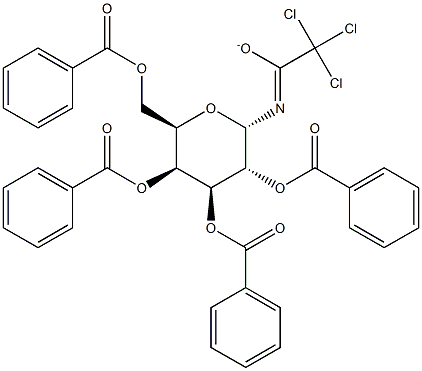 2,3,4,6-Tetra-O-benzoyl-a-D-galactopyranosyltrichloroacetimidate 구조식 이미지