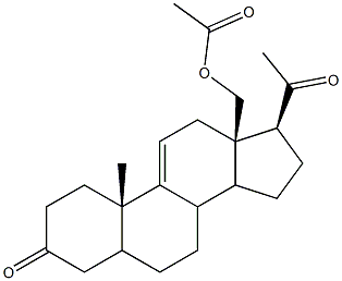 3,20-Dioxopregn-9(11)-en-18-yl acetate Structure