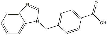 4-(1H-Benzimidazol-1-ylmethyl)benzoic acid 97% Structure