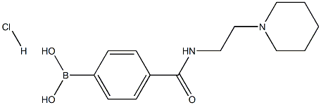 4-[(2-Piperidin-1-ylethyl)carbamoyl]benzeneboronic acid hydrochloride 98% 구조식 이미지