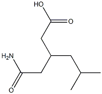 3-ISO-BUTYL-GLUTARIC ACID MONOAMIDE Structure